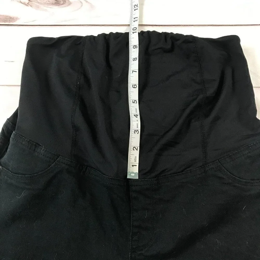Isabel Maternity Over Belly Panel Black Jeans Size 10